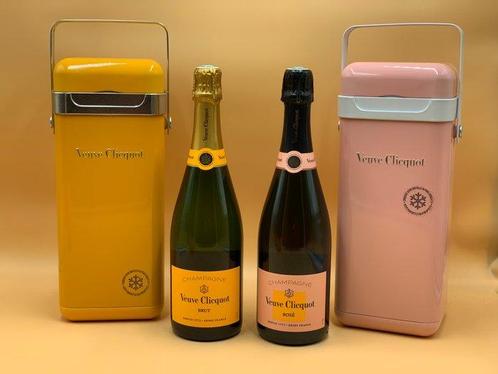 Veuve Clicquot, Cooler - Champagne Brut, Rosé - 2 Bouteilles, Verzamelen, Wijnen