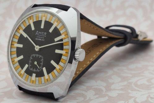 Amer - NOS - Vintage - Sans Prix de Réserve - Homme -, Handtassen en Accessoires, Horloges | Heren