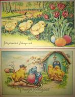 Europe - Pâques - Enfants,Oeufs,Lapins - Carte postale (122), Verzamelen, Gelopen
