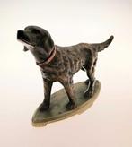 Statue, Jachthond - 18.3 cm - Bronze, Cuivre, Laiton
