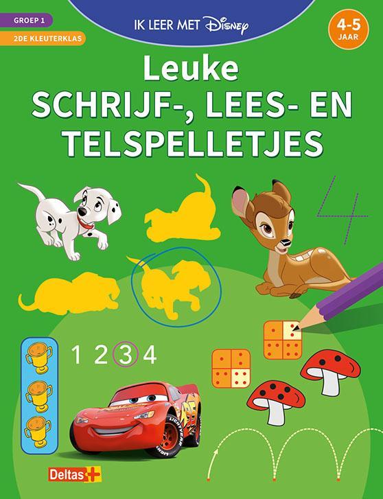 Leuke schrijf-, lees- en telspelletjes / Groep 1, 2de, Boeken, Kinderboeken | Baby's en Peuters, Zo goed als nieuw, Verzenden