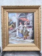 Jeanne Marie Amélie Metz Gougelet (1857-) - Une averse, Antiek en Kunst