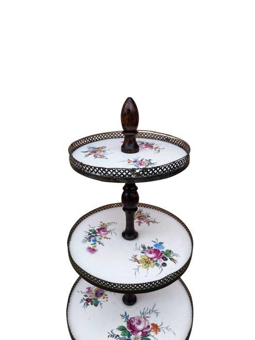 Étagère - Hout, Messing, Keramiek, Antiek en Kunst, Antiek | Overige Antiek