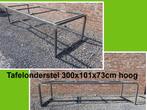 NIEUW tafelonderstel 300x101x73cm H - eettafel - tuintafel, Ophalen, Nieuw, Rechthoekig, Metaal