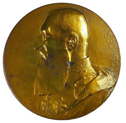 Belgique. Léopold II. Historical Medal 1905. 75 Years, Postzegels en Munten, Munten en Bankbiljetten | Toebehoren