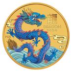 Australie. 2024 1/20 oz $5 AUD Gold Lunar Year of the Dragon, Postzegels en Munten