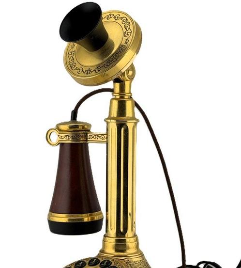 Franklin Mint - Analoge telefoon - 22 karaat goud verguld,, Antiek en Kunst, Kunst | Designobjecten