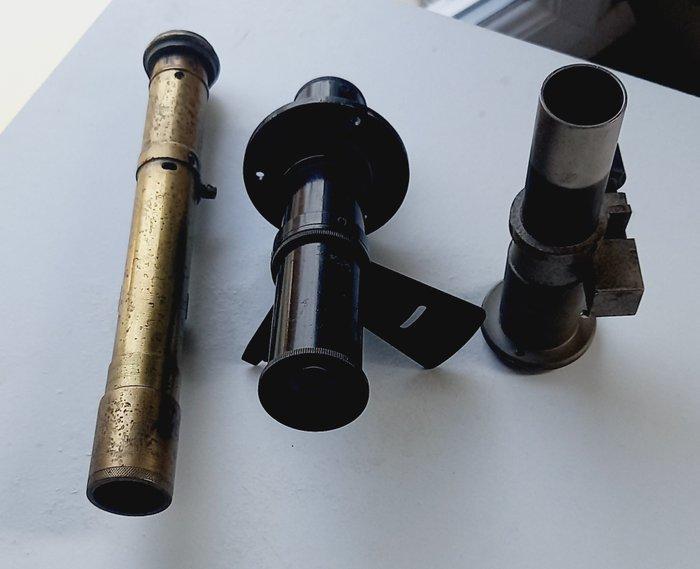 Field telescope, Marine telescope - Lot de 3 Instruments, Antiek en Kunst, Curiosa en Brocante