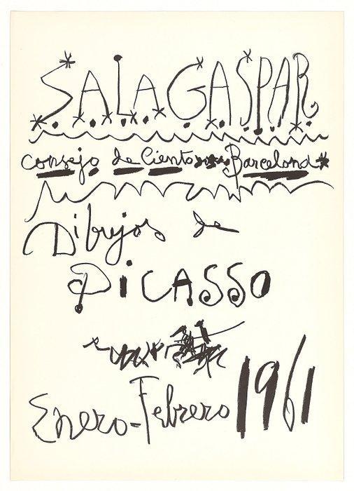 Pablo Picasso (after) - Sala Gaspar - Dibujos ** ORIGINAL, Antiek en Kunst, Kunst | Tekeningen en Fotografie