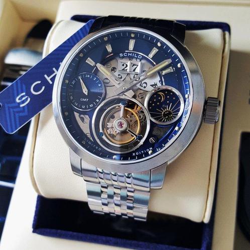 Schild - TOURBILLON - GMT - Moon - Limited Edition * 1 - 16, Handtassen en Accessoires, Horloges | Heren