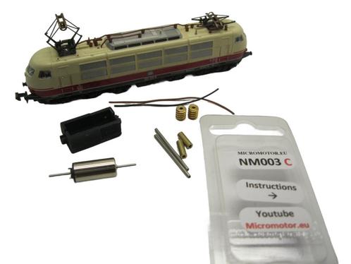 micromotor NM003C motor ombouwset voor Minitrix BR103, BR151, Hobby & Loisirs créatifs, Trains miniatures | Échelle N, Envoi