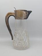 Karaf - Kristallglas Karaffe mit versilberter Montur und
