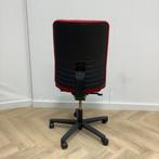 bureaustoel zonder armleuningen, Rode stoffering - zwart, Huis en Inrichting, Bureaustoelen, Ergonomisch, Gebruikt, Rood, Bureaustoel