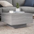 vidaXL Salontafel 55x55x31 cm bewerkt hout grijs sonoma, Verzenden, Nieuw