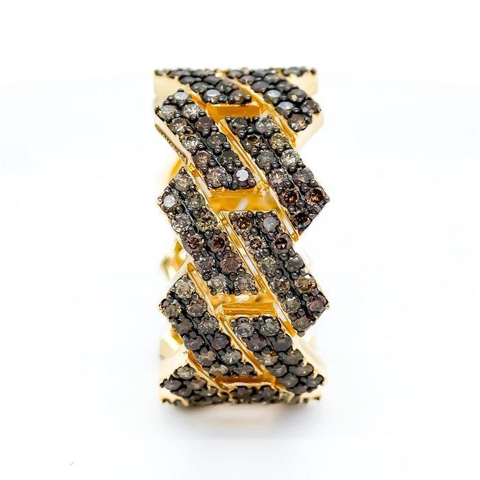 Zonder Minimumprijs - Ring - 14 karaat Geel goud - 2.63ct., Handtassen en Accessoires, Ringen