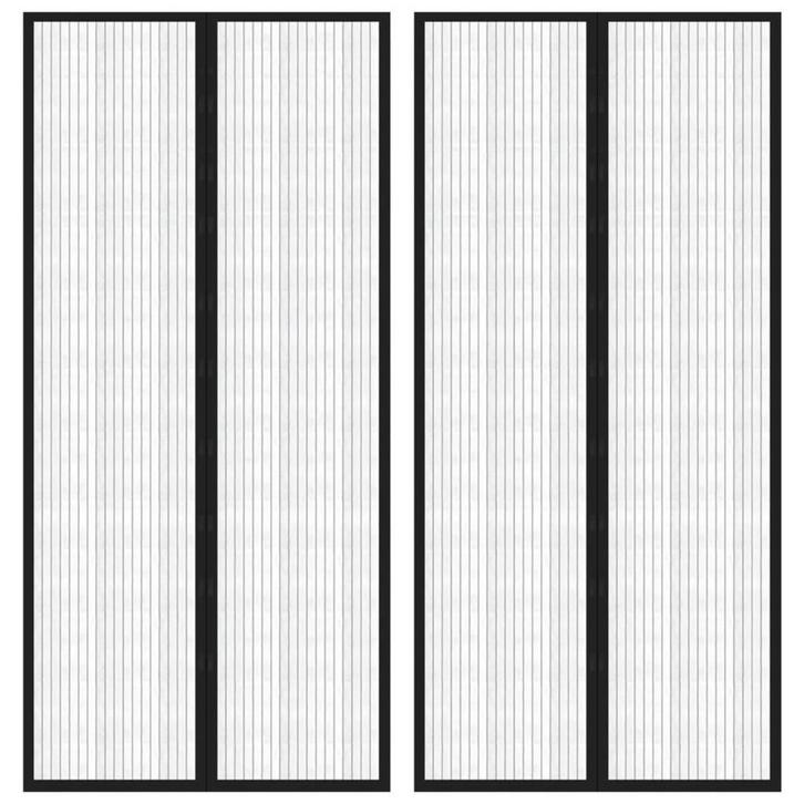 vidaXL Insectendeurgordijnen 2 st magnetisch 220x110 cm, Doe-het-zelf en Bouw, Deuren en Vliegenramen, Nieuw, Verzenden