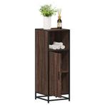 vidaXL Badkamerkast 35x37,5x100 cm bewerkt hout bruin, Verzenden, Nieuw