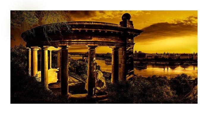 Gabor Helyes - Gellert Colonnade, Budapest No.5472GB, Antiek en Kunst, Kunst | Designobjecten