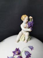 KPM - Osier, cherubino, fiori e farfalla - Zuppiera con, Antiek en Kunst