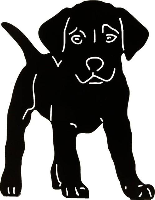 NIEUW - Silhouet puppy 30 cm, Tuin en Terras, Tuinbeelden, Nieuw, Verzenden