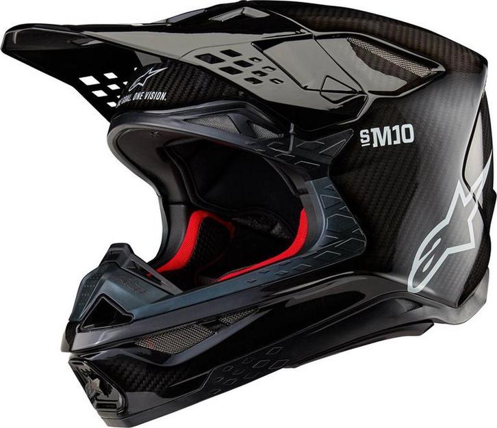 Alpinestars Supertech S-M10 Solid Helmet Ece 22.06 Black Glo, Motoren, Kleding | Motorhelmen, Verzenden