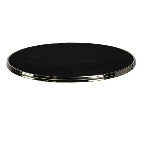 Tafelblad | SILVER | Zwart | In-/Outdoor | Ø600x30(h)mm, Zakelijke goederen, Horeca | Keukenapparatuur, Nieuw in verpakking, Verzenden