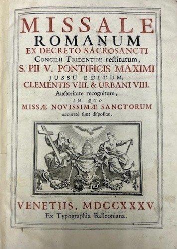 Sumptibus Pauli Balleoni - Missale Romanum - 1735, Antiquités & Art, Antiquités | Livres & Manuscrits