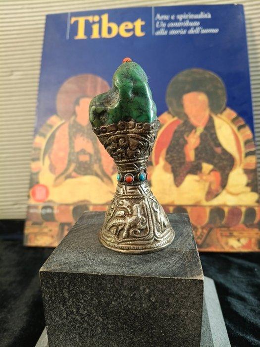 Altaarsteen - Pietre dure - Tibet - Tweede helft van de 20e, Antiek en Kunst, Kunst | Niet-Westerse kunst