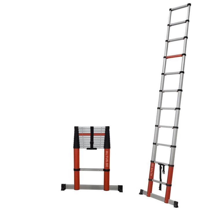 Altrex telescopische ladder Smart Up Go hobby 11 sporten, Doe-het-zelf en Bouw, Ladders en Trappen, 2 tot 4 meter, Opvouwbaar of Inschuifbaar