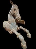 Groot paard op ware grootte - Hout - India - 19e eeuw, Antiek en Kunst