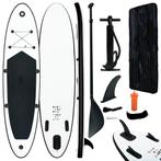 vidaXL Stand-up paddleboard opblaasbaar zwart en wit, Watersport en Boten, Verzenden, Nieuw