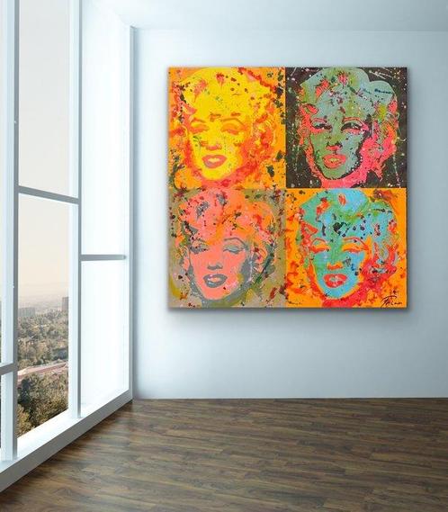 Joaquim Falco (1958) - FOUR UNKNOWN WARHOL MARILYNS. XL, Antiek en Kunst, Kunst | Schilderijen | Modern