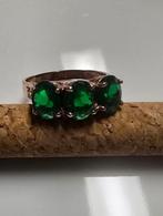 Zonder Minimumprijs - Ring - 8 karaat Roségoud Smaragd -, Handtassen en Accessoires, Ringen, Nieuw