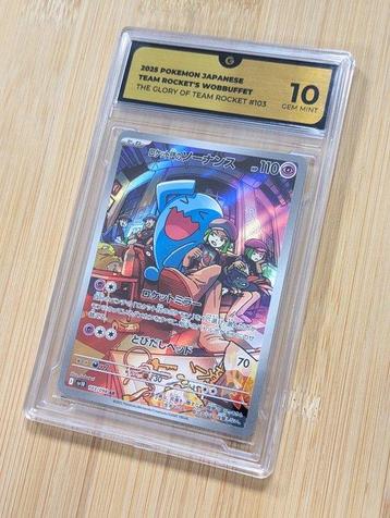 Pokémon - 1 Graded card - Wobbuffet 103 / 098 AR - Team beschikbaar voor biedingen