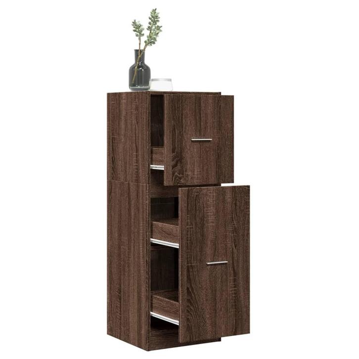vidaXL Apothekerskast 40x41x118 cm bewerkt hout bruin, Huis en Inrichting, Kasten | Overige, Nieuw, Verzenden