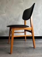 Chaise - Bois, Cuir synthétique - Bois de hêtre - Vintage, Antiquités & Art