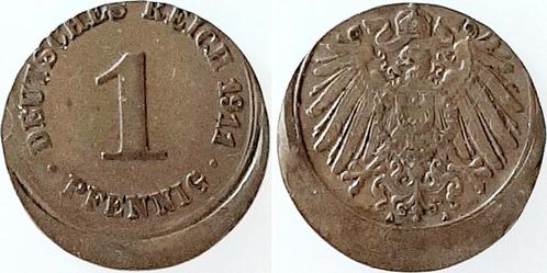 1911a Duitsland 1 Pfennig 1911 A D15 ss/vz, ca 15% dezent..., Postzegels en Munten, Munten | Europa | Niet-Euromunten, België