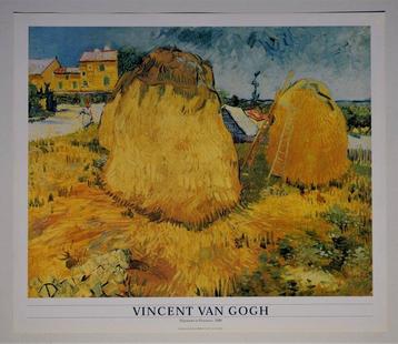 Vincent Van Gogh - HAYSTACKS IN PROVENCE - Original vintage
