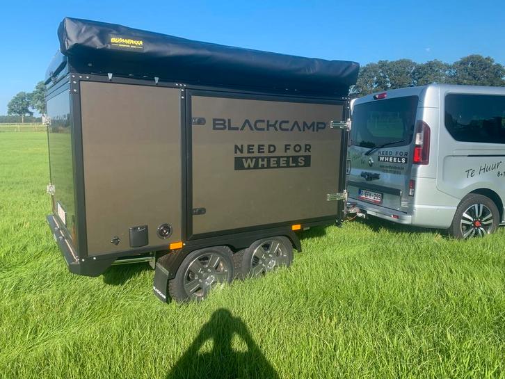 Mini caravan Blackcamp, Caravans en Kamperen, Caravans, tot en met 2, 1000 - 1250 kg, Overige, Ophalen