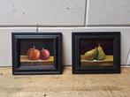 M. J. Manschot (XX) - Twee schilderijen met Appels en twee