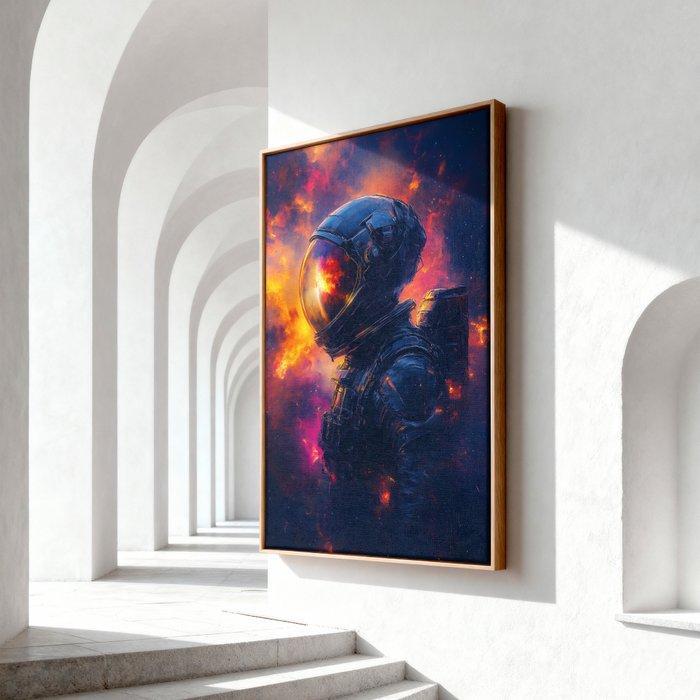 Iconica - Neon Space Journey - Unique 1/1 XXL (150x100 cm), Antiek en Kunst, Kunst | Designobjecten