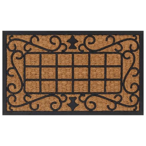 vidaXL Paillasson rectangulaire 45x75 cm caoutchouc et, Jardin & Terrasse, Paillassons, Neuf, Envoi