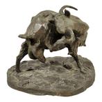 Scuola Lombarda - Ernesto Bazzaro - sculptuur, Capra - Goat