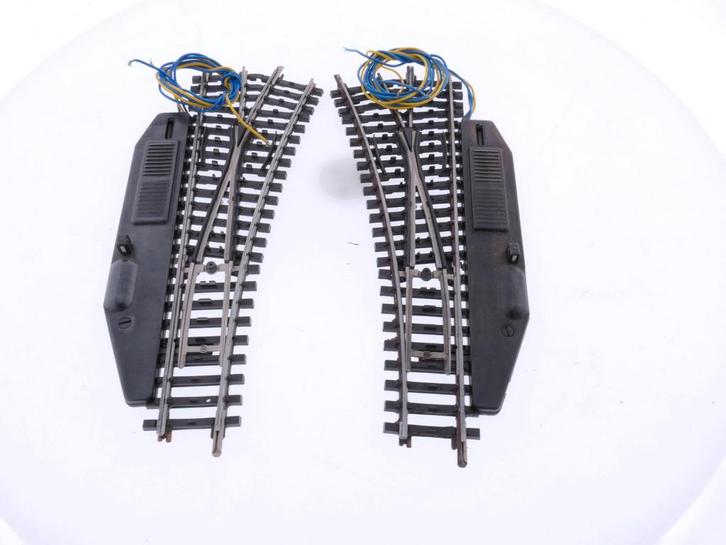 Schaal H0 Märklin 2261 K-rail paar elektronische wissels..., Hobby en Vrije tijd, Modeltreinen | H0, Wisselstroom, Analoog, Gebruikt