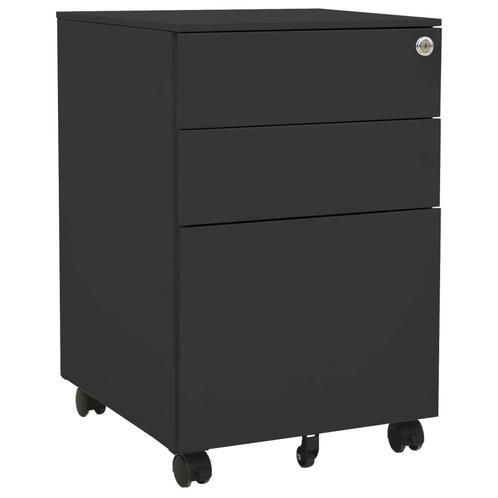 vidaXL Ladeblok verrijdbaar 39x45x60 cm staal, Huis en Inrichting, Kasten | Overige, Nieuw, Verzenden