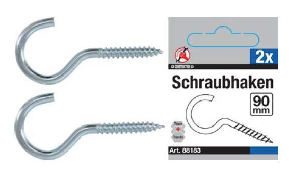Schroefhaak 90 mm 2-dlg, Auto diversen, Aanhangers en Bagagewagens, Verzenden