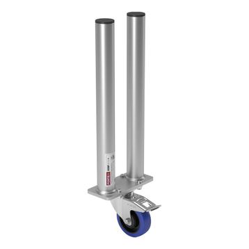 FORTEX STAGE750 dubbele poot met zwenkwiel/rem podiumhoogte, Musique & Instruments, Verzenden