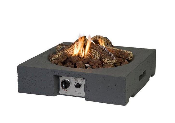 Happy Cocooning table top vuurtafel antraciet 61 x 61 cm |, Tuin en Terras, Tuinsets en Loungesets