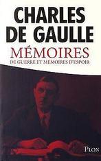 Mémoires de guerre et mémoires despoir  De GAULLE, C..., Livres, De GAULLE, Charles, Verzenden