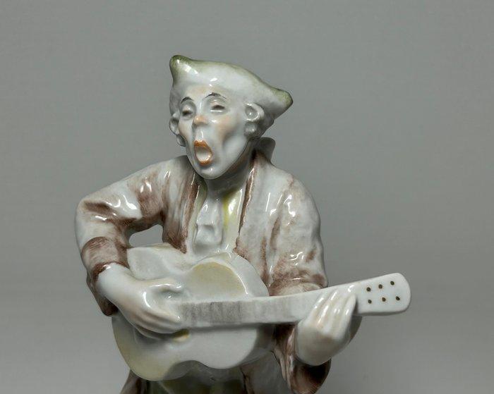 Rosenthal - Beeldje - “Guitar Player” - Biscuit porselein, Antiquités & Art, Antiquités | Verre & Cristal